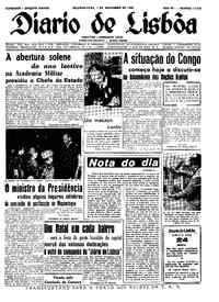 Segunda,  7 de Novembro de 1960 (1ª edição)