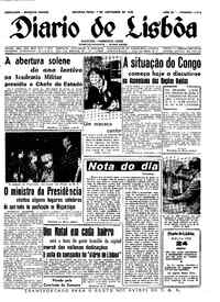 Segunda,  7 de Novembro de 1960 (2ª edição)