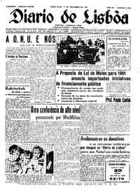 Terça, 15 de Novembro de 1960