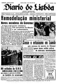 Quarta,  3 de Maio de 1961 (1ª edição)