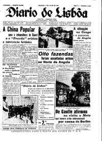 Domingo,  2 de Julho de 1961 (1ª edição)