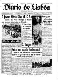 Terça, 15 de Agosto de 1961 (2ª edição)