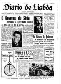 Sábado, 30 de Setembro de 1961