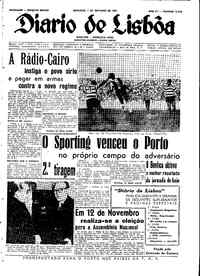 Domingo,  1 de Outubro de 1961 (1ª edição)