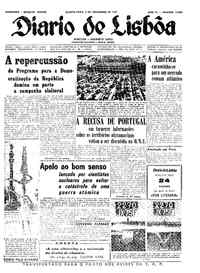 Quinta,  2 de Novembro de 1961