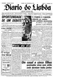 Sábado,  4 de Novembro de 1961 (1ª edição)