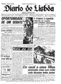 Sábado,  4 de Novembro de 1961 (2ª edição)