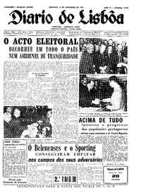 Domingo, 12 de Novembro de 1961 (2ª edição)