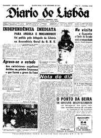 Quarta, 15 de Novembro de 1961 (1ª edição)