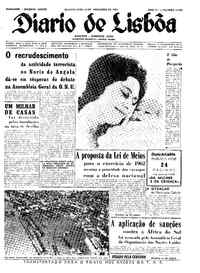 Quarta, 29 de Novembro de 1961 (1ª edição)