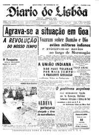 Quinta,  7 de Dezembro de 1961 (1ª edição)