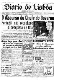 Quarta,  3 de Janeiro de 1962 (1ª edição)