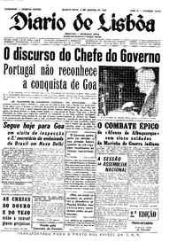 Quarta,  3 de Janeiro de 1962 (2ª edição)