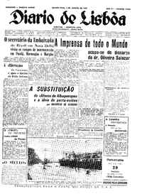 Quinta,  4 de Janeiro de 1962 (1ª edição)