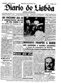 Terça,  9 de Janeiro de 1962 (1ª edição)