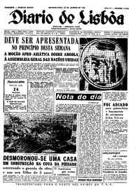 Segunda, 22 de Janeiro de 1962 (1ª edição)