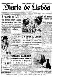 Sábado, 27 de Janeiro de 1962 (1ª edição)