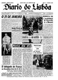 Quarta, 31 de Janeiro de 1962 (1ª edição)