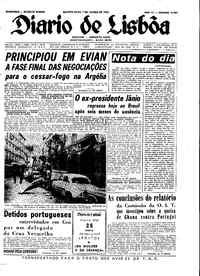 Quarta,  7 de Março de 1962 (2ª edição)