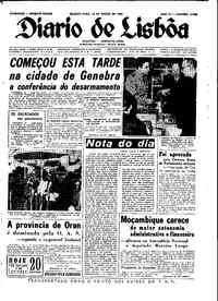 Quarta, 14 de Março de 1962 (1ª edição)