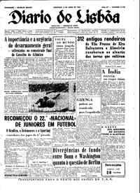 Domingo,  6 de Maio de 1962 (1ª edição)