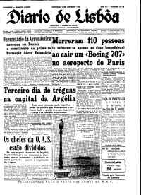 Domingo,  3 de Junho de 1962 (1ª edição)