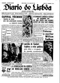 Sexta,  6 de Julho de 1962 (1ª edição)