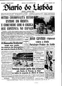 Domingo, 12 de Agosto de 1962 (2ª edição)