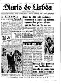 Quarta, 22 de Agosto de 1962 (1ª edição)