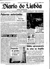 Sábado, 25 de Agosto de 1962 (1ª edição)