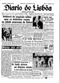 Terça,  2 de Outubro de 1962