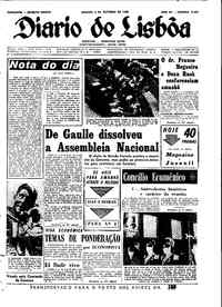 Sábado,  6 de Outubro de 1962 (2ª edição)