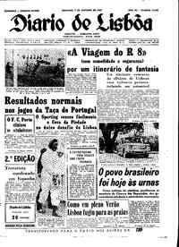 Domingo,  7 de Outubro de 1962 (2ª edição)