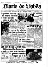 Segunda,  8 de Outubro de 1962