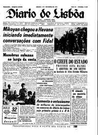 Sábado,  3 de Novembro de 1962