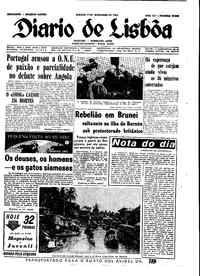 Sábado,  8 de Dezembro de 1962 (2ª edição)