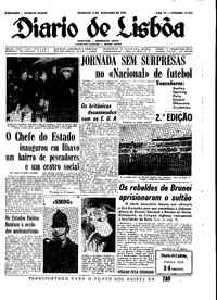 Domingo,  9 de Dezembro de 1962 (2ª edição)