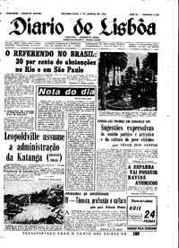 Segunda,  7 de Janeiro de 1963