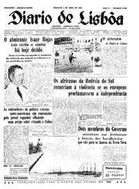 Domingo,  7 de Abril de 1963 (1ª edição)