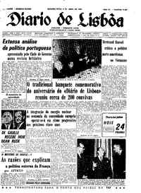 Segunda,  8 de Abril de 1963 (1ª edição)