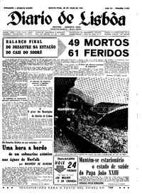 Quarta, 29 de Maio de 1963 (1ª edição)