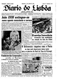 Domingo,  2 de Junho de 1963 (2ª edição)