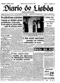 Segunda,  8 de Julho de 1963 (2ª edição)