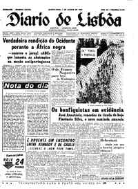 Quinta,  1 de Agosto de 1963 (2ª edição)