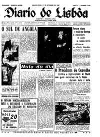 Quarta, 11 de Setembro de 1963 (1ª edição)