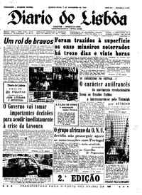 Quinta,  7 de Novembro de 1963 (2ª edição)