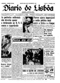 Quarta, 20 de Novembro de 1963 (1ª edição)