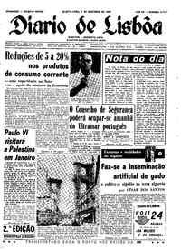 Quarta,  4 de Dezembro de 1963 (3ª edição)