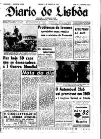 Sábado,  1 de Agosto de 1964 (1ª edição)