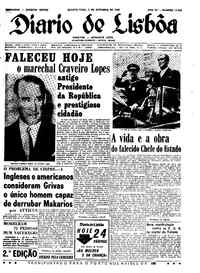 Quarta,  2 de Setembro de 1964 (2ª edição)